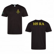 105 Regiment Royal Artillery REGIMENTAL Performance Teeshirt